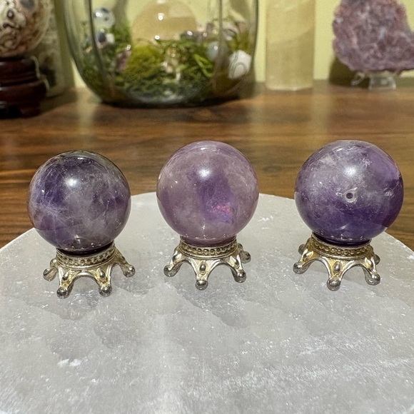 Amethyst mini sphere bundle - Picture 2 of 2